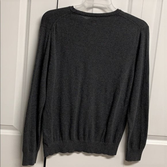 J Ferrar Shades Of Gray Black Diamond Print Modal Blend Pull Over Sweater S - Picture 5 of 6